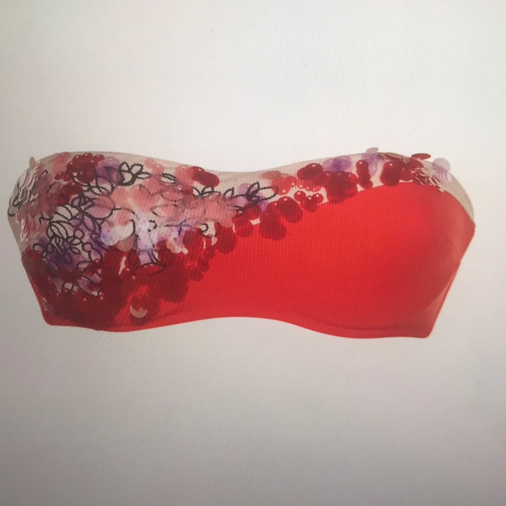 Brand new La Perla Bandeau Bikini top with sequins